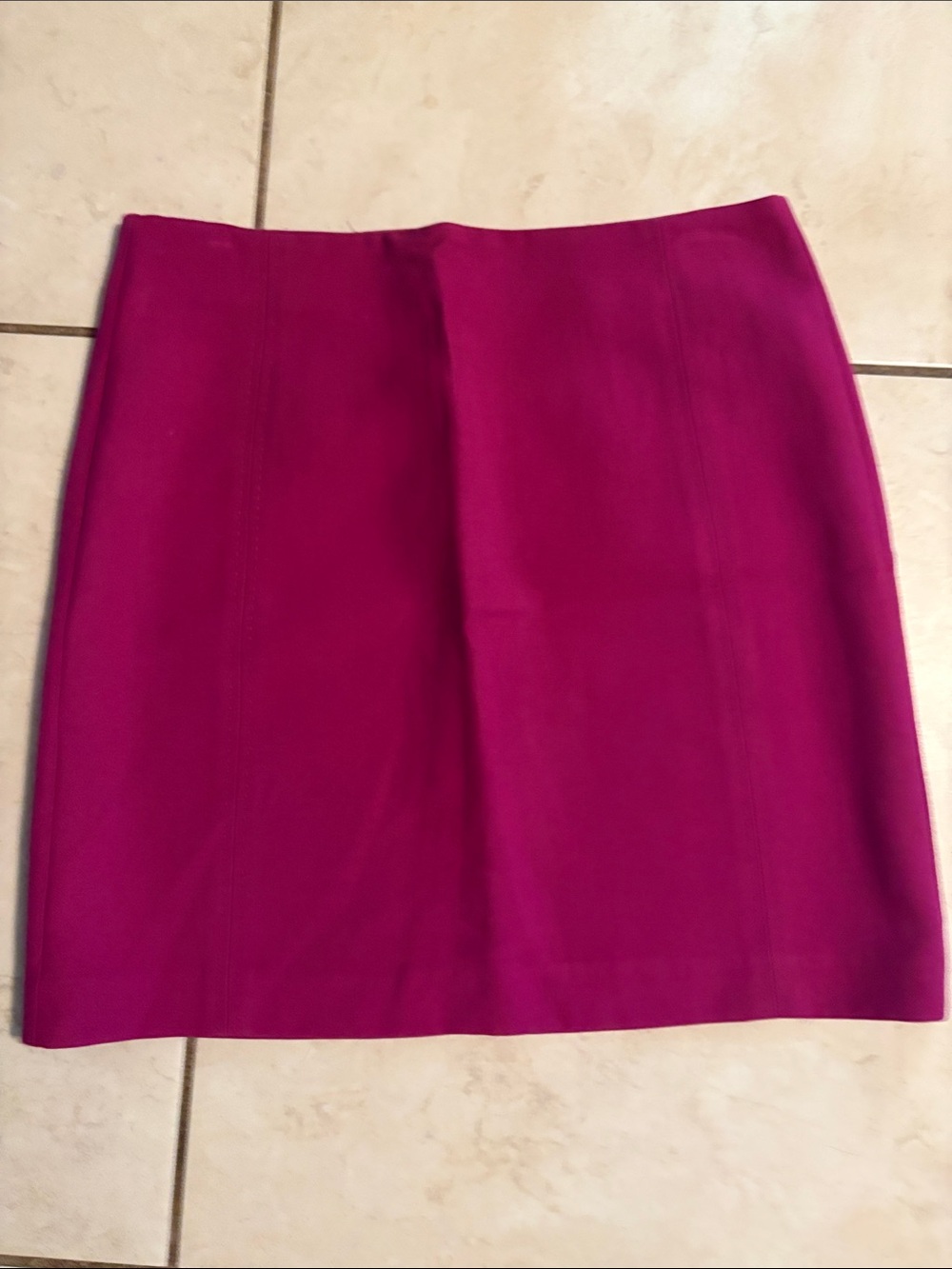 Tailored Mini Skirt in Fuchsia